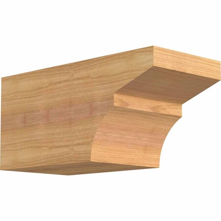 Ekena Millwork Monterey Smooth Rafter Tail, Western Red Cedar, 5 1/2"W x 6"H x 12"L RFT06X06X12MON00SWR